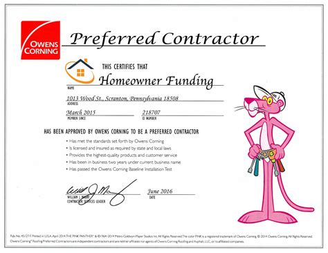 owens corning certification|Owens Corning Roofing Contractor Network